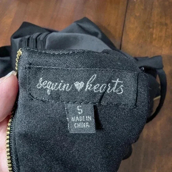 3/$30 Sequin Hearts Halter Cutout Dress - Picture 5 of 8